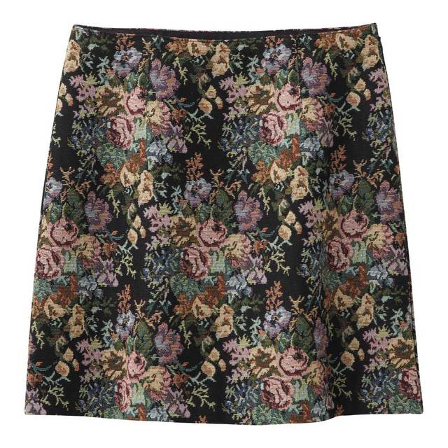 ゴブランミニスカート（フラワー）
