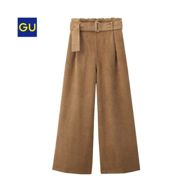コーデュロイワイドパンツ
