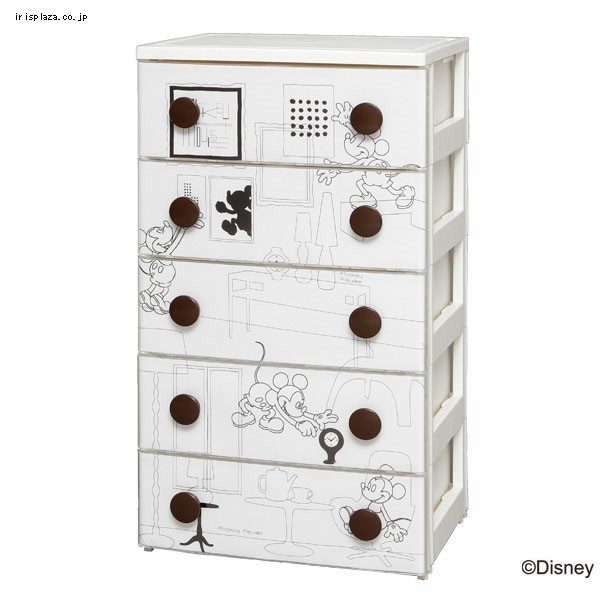 キッズチェスト 5段 ミッキー CHG-555