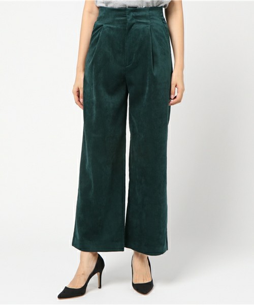 レースアップコールワイドパンツ