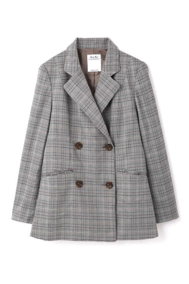 グレンチェックＷボタンジャケット