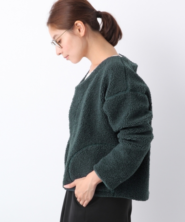 ボアZIPショートブルゾン