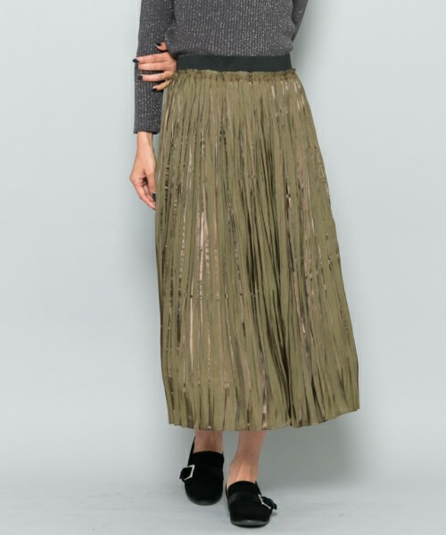 シャイニープリーツスカート