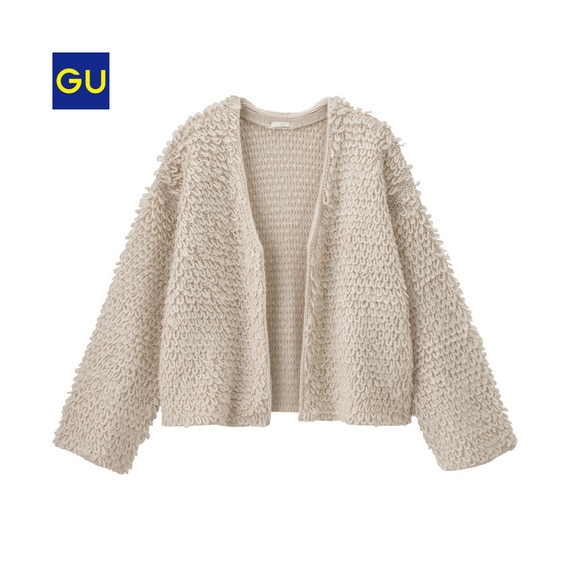 ループヤーンコンパクトカーディガン