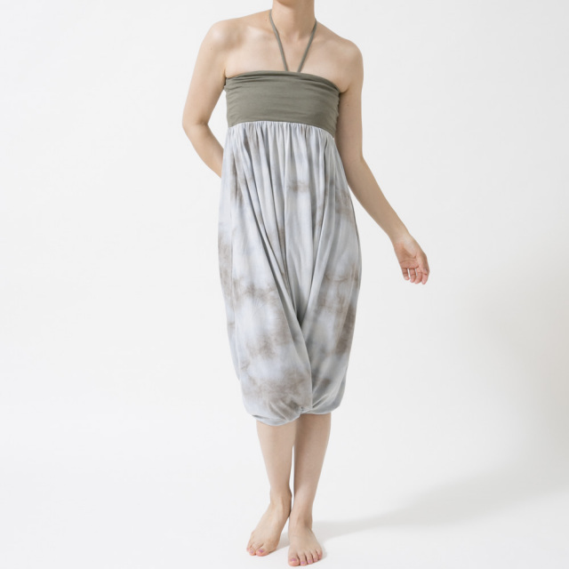 タイダイジニーパンツ カーキ