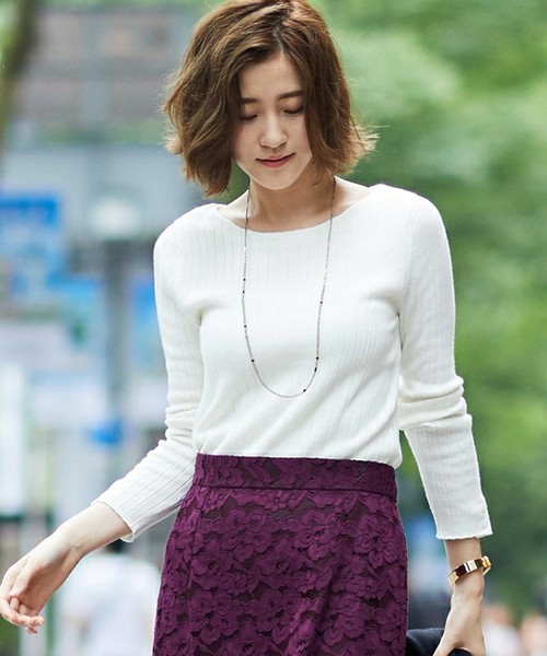 ベーシックリブニット