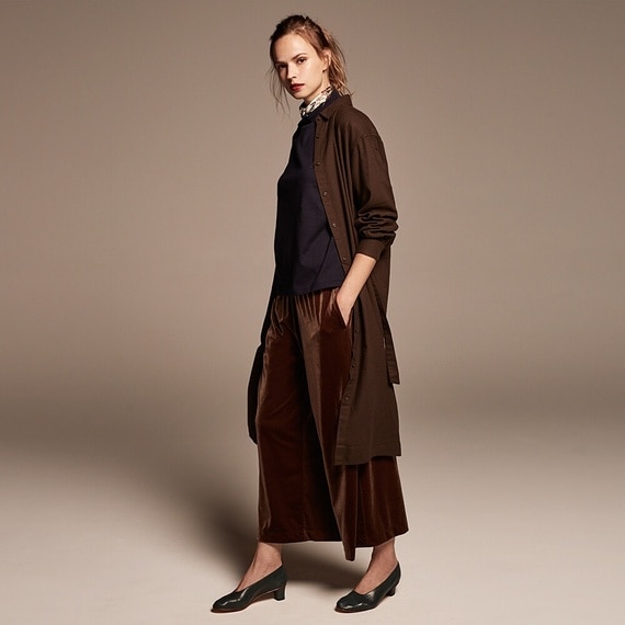 フランネルシャツワンピース（長袖）