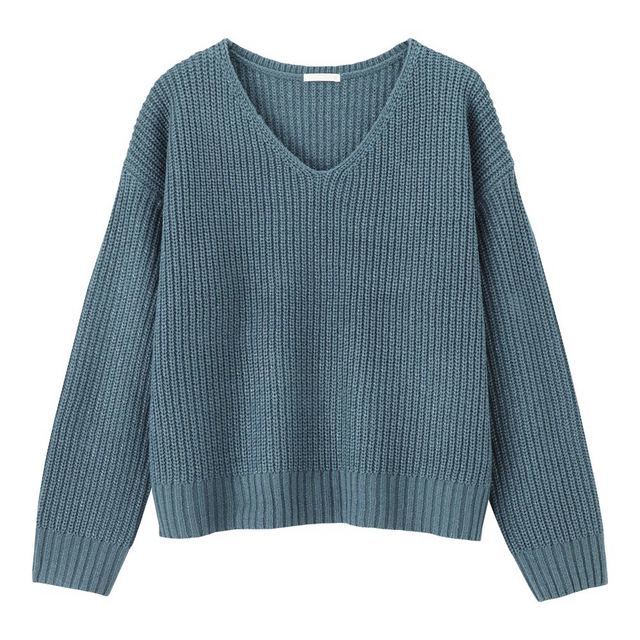 ラメVネックセーター（長袖）