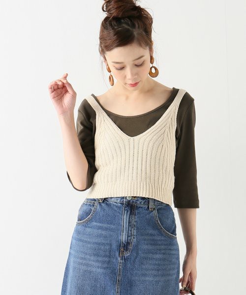 モールニットビスチェ