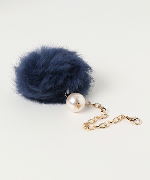 natural couture　ラビットファーキーホルダー