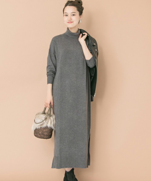 ハイゲージマキシニットワンピース