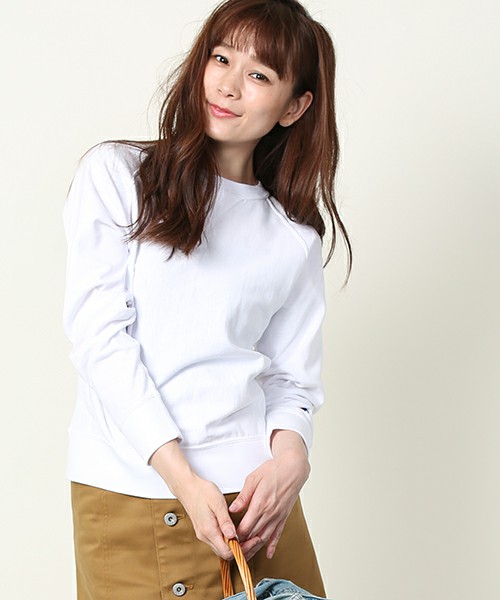 Champion×FREAK'S STORE／チャンピオン　リバースウィーブラグランＴシャツ