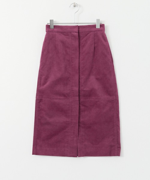 コーデュロイペンシルスカート