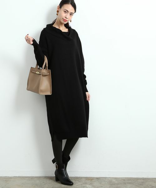 オフタートルニットワンピース