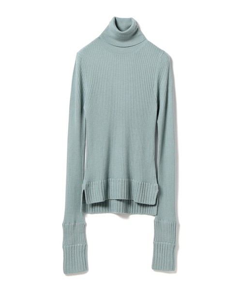 シルクミックス タートルネックニット