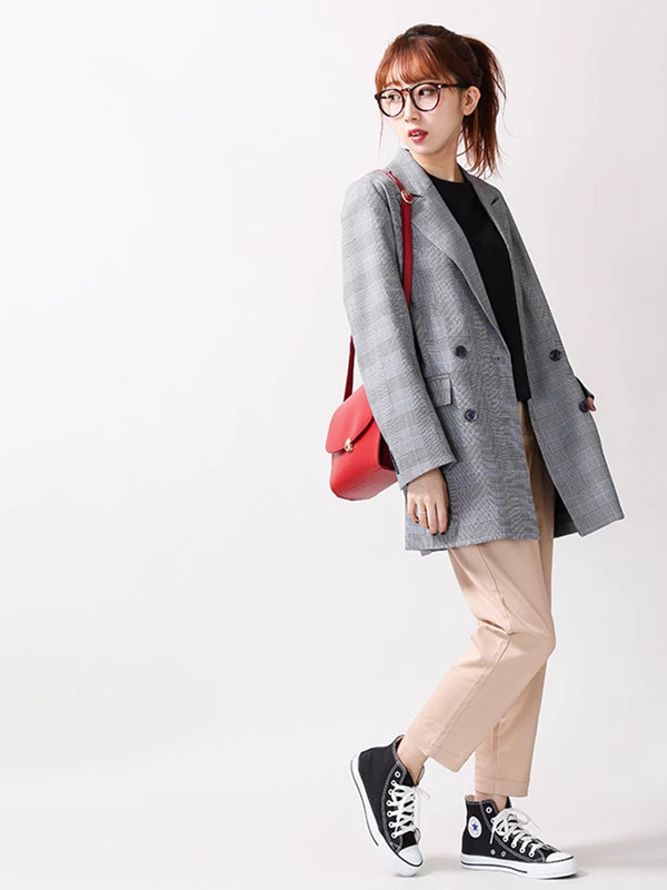 レトロチェックオーバージャケット