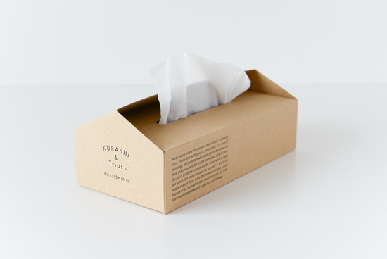 オリジナルティッシュボックスケース（クラフト）