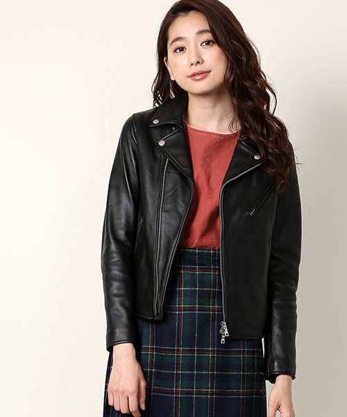 ダブルラムレザーライダース