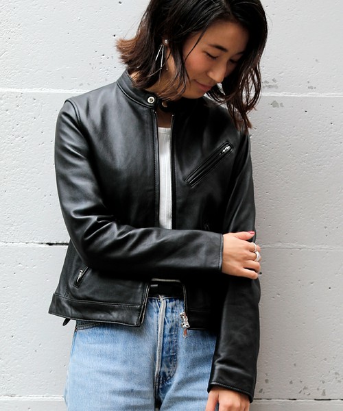 シングルラムレザーライダース