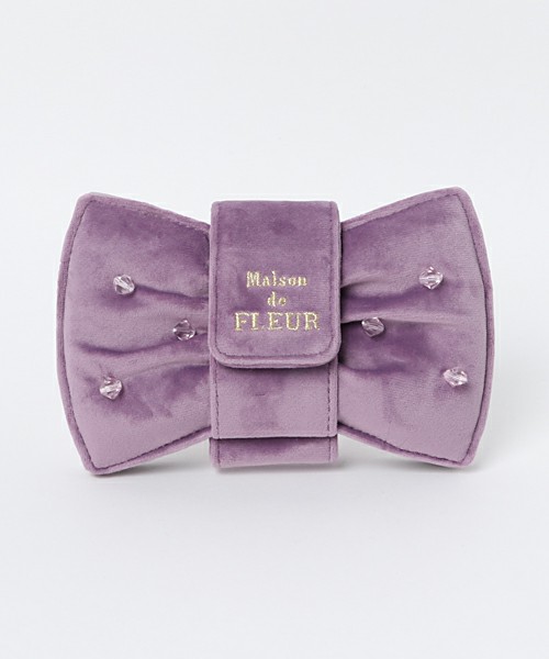 ベロアビーズリボンiPhone7ケース