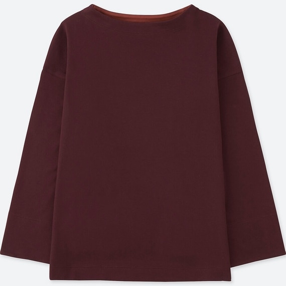 カラーブロックハイネックＴ（長袖）