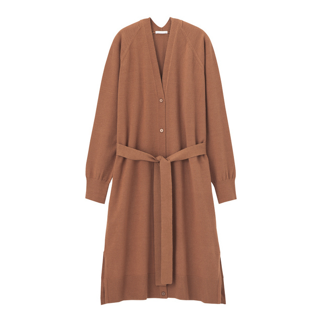 ウォッシャブルロングカーディガン