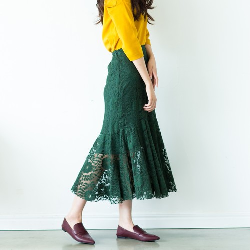 レースマーメイドスカート
