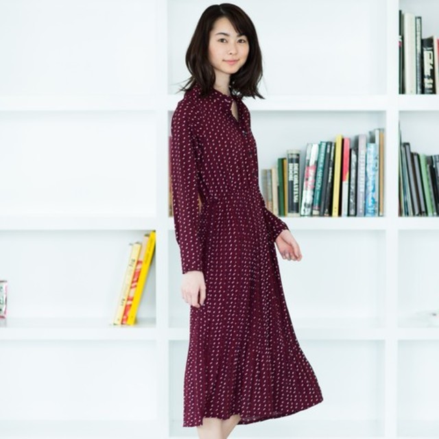 レトロ柄ワンピ