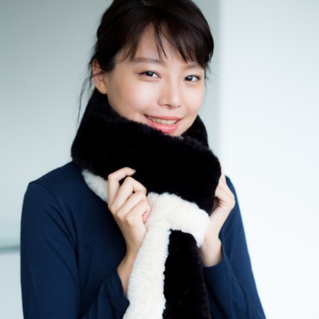 バイカラーファーマフラー