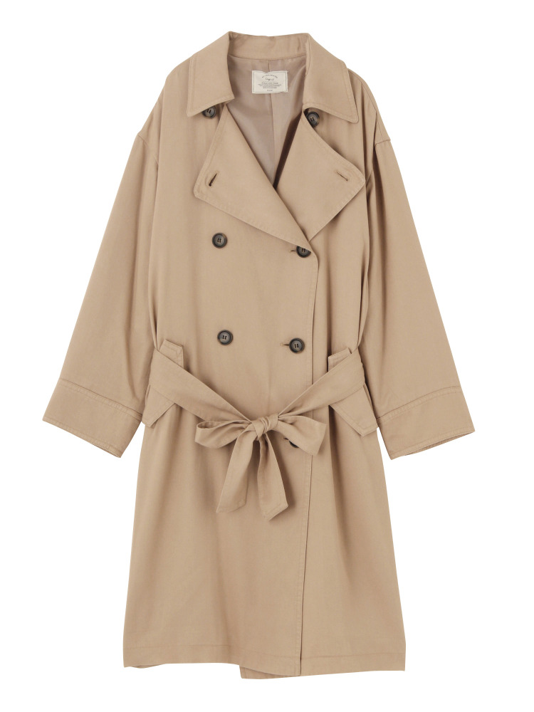 ドロップショルダーテンセルトレンチコート