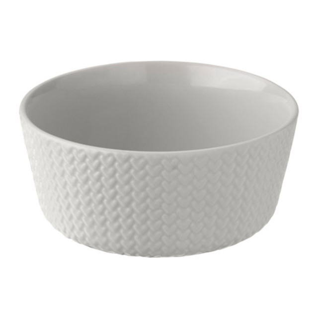 VINTER 2017 ボウル, 編み物模様, ライトグレー