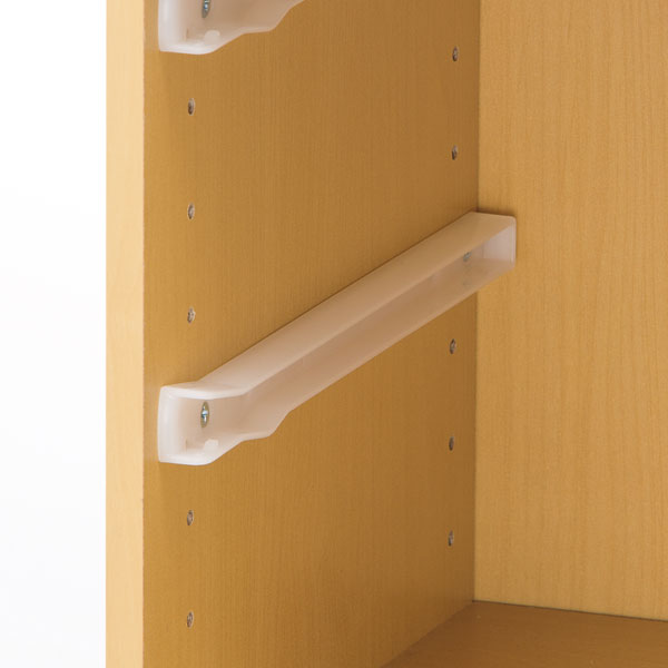 カラボにぴったり 収納ボックス専用引出しレール 2本組(WH)