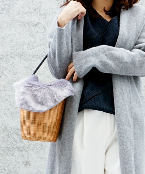 エコファーカゴバッグ