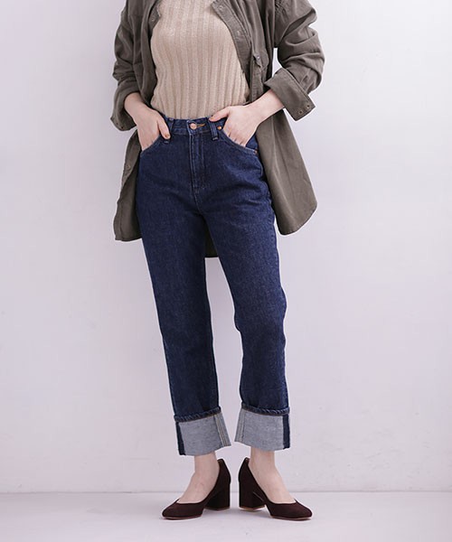 【MIHO NOJIRI × nano・universe】別注ロールアップスリムストレートパンツ