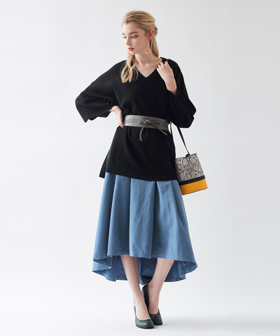 ピーチスキンタックスカート