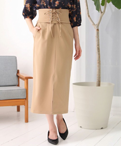 SET2点 コルセットベルト+スカート