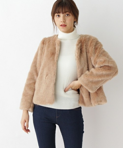 テディファーショートコート