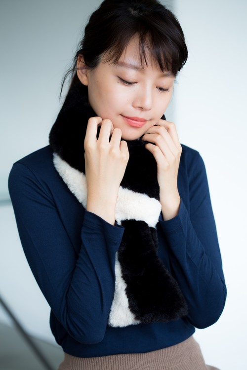 バイカラーファーマフラー