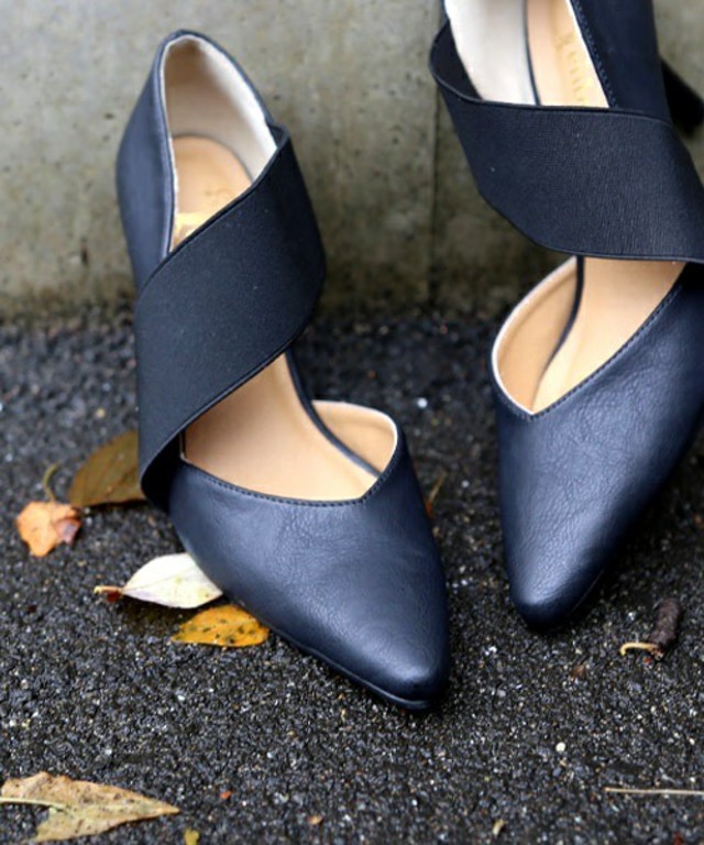 ワンブリッジゴアパンプス
