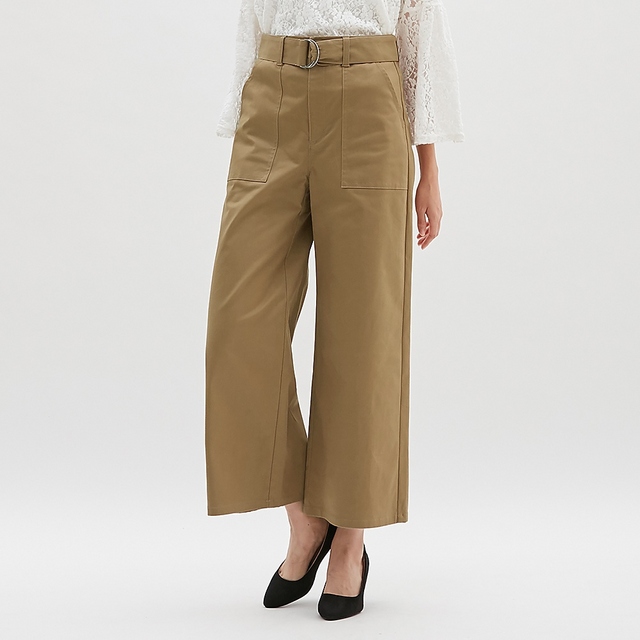 チノウエストベルトベイカーワイドパンツ