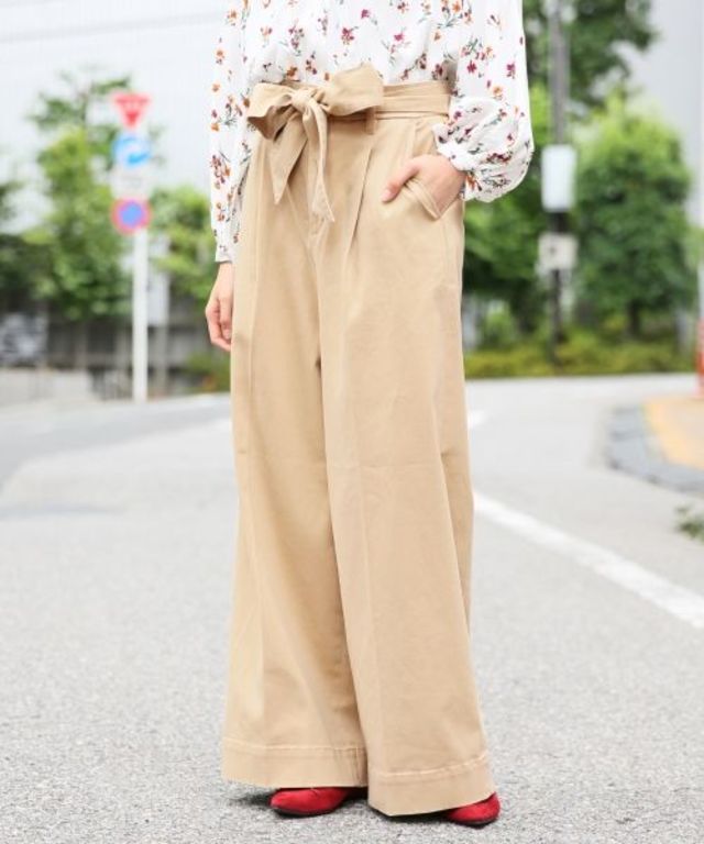 リボンチノワイドパンツ