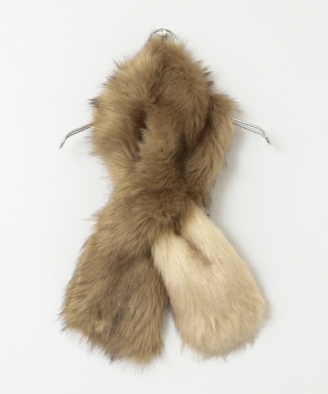 バイカラーボリュームファーティペット