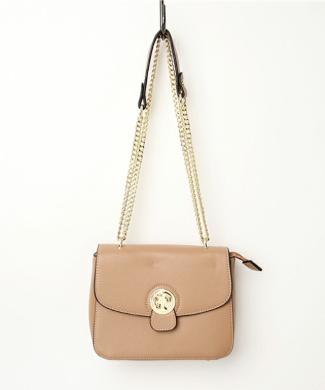 ゴールドパーツショルダーバッグ