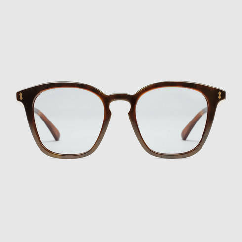 スクエアフレーム アセテート サングラス