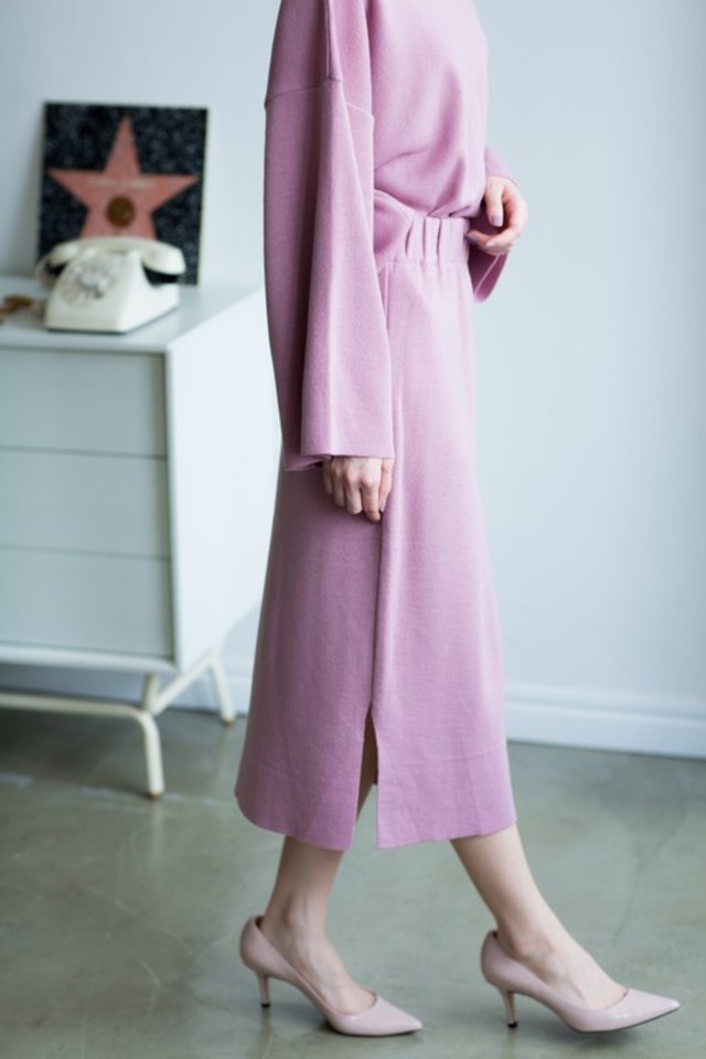 ピンクニットセットアップ