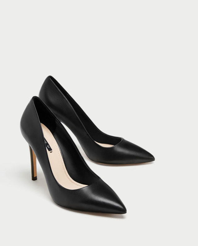 レザーハイヒール