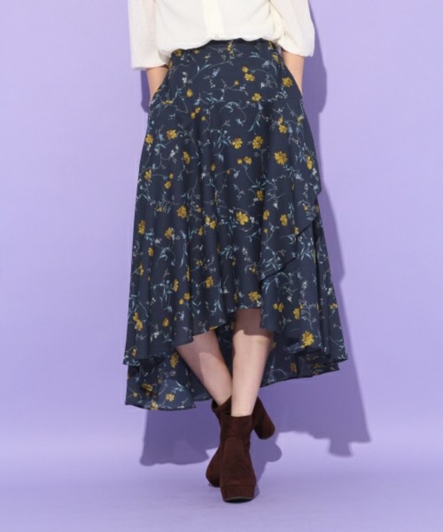 フラワー＊アシメヘムスカート