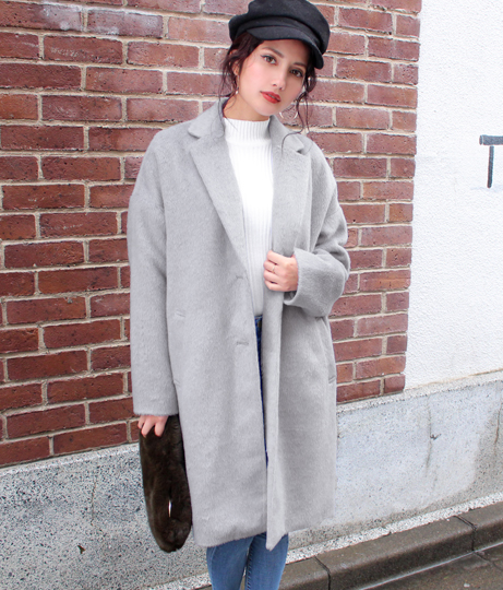 シャギーゆるチェスターコート