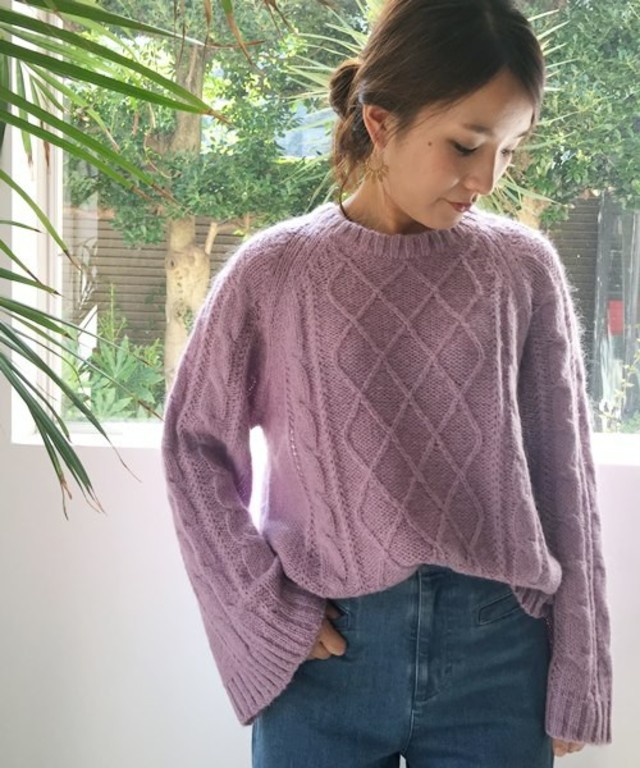 CABLE KNIT PULLOVER