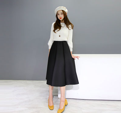 【トップス+スカートSET】Marianビジュアルツーピース